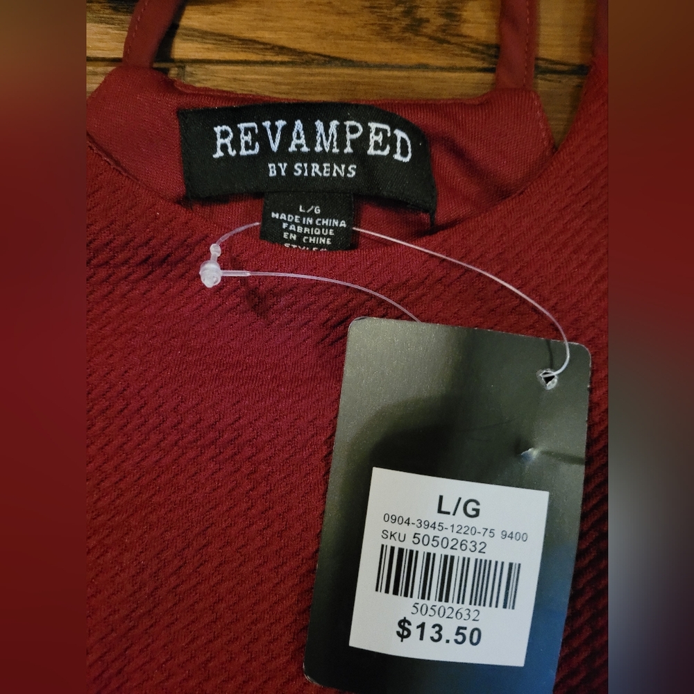 NWT Revamped BURGUNDY Summer top, Excellent Condition - Picture 7 of 7